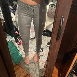 Silver flying monkey jeans